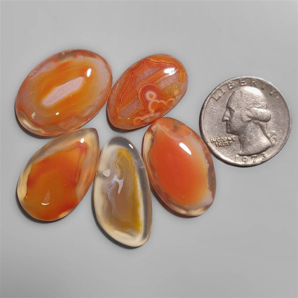 Lake Superior Agate Cabochons Lot