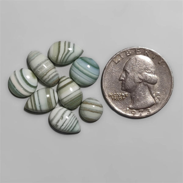 Saturn Chalcedony Small cabochons Lot