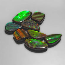 High Grade Ammolite cabochons Lot