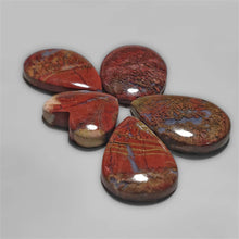 Indonesian Red Moss Agate cabochons Lot