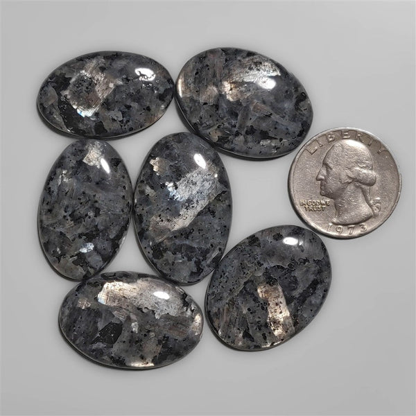 Larvikite Feltspar cabochons Lot