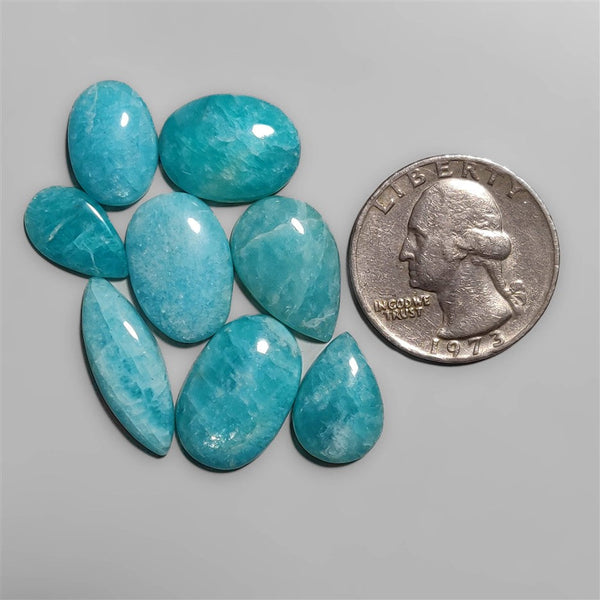 Peruvian Amazonite cabochons Lot