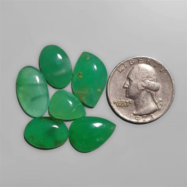 Australian Aqua Chrysoprase cabochons Lot