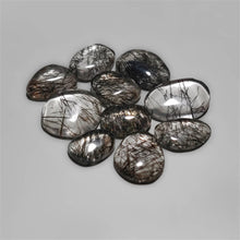 Srilankan Black Rutilated Quartz cabochons Lot