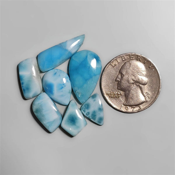 Larimar cabochons Lot