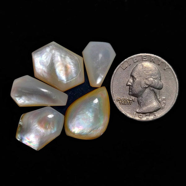 Mother Of Pearl cabochons Lot