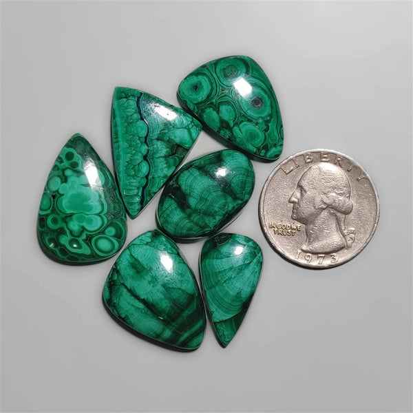 Bisbee Malachite cabochons Lot