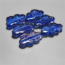 Crystal And Blue Goldstone Doublet Clouds Lot