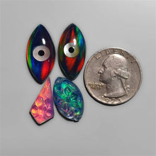 Handcarved Aurora Opals Lot