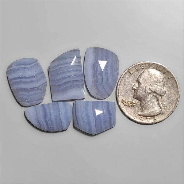 Rose Cut Blue Lace Agate Lot