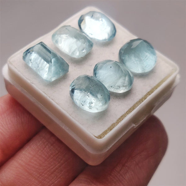 AAA Faceted Aquamarines Lot