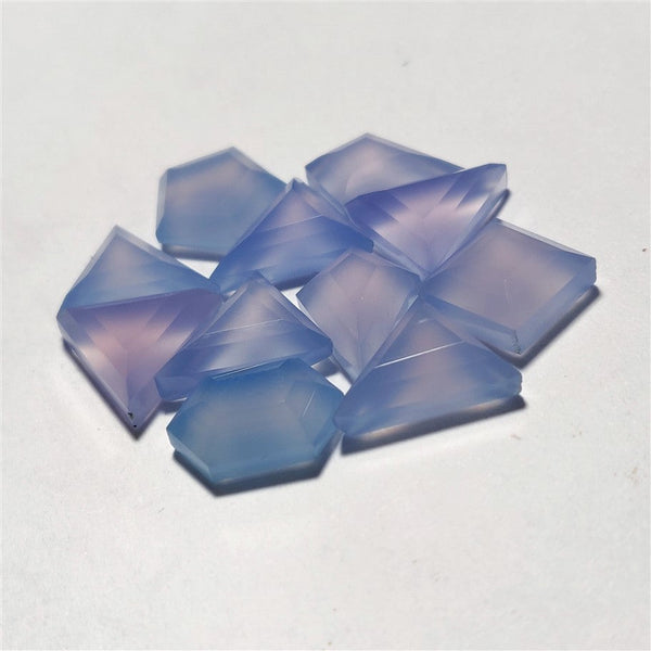 Step Cut Lavender Chalcedony Lot