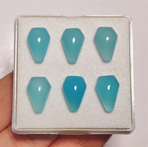 Paraiba Chalcedony Coffins Lot