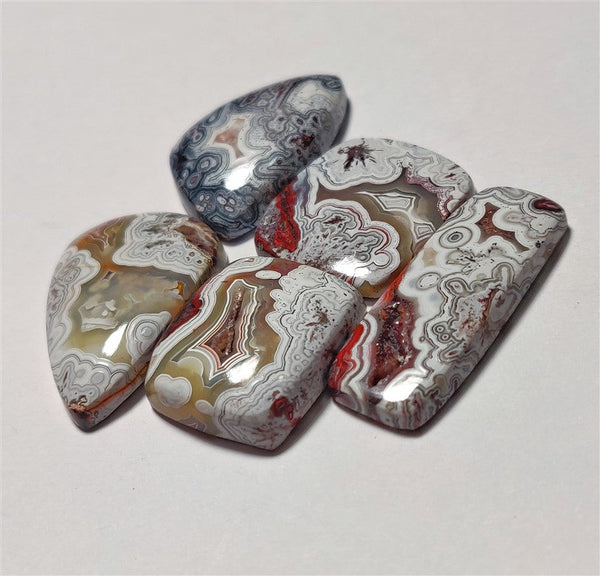 Crazy Lace Agate Cabs Lot